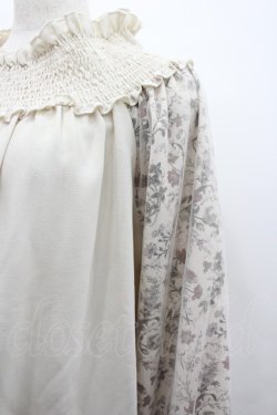 画像3: axes femme / ミュルーズ袖ボリュームブラウス  生成り I-26-02-28-015-AX-BL-SA-ZI