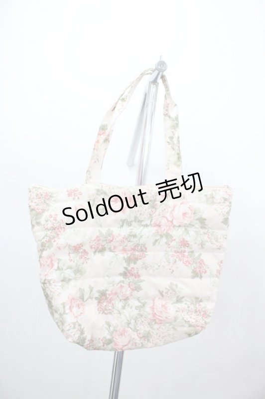 画像2: PINK HOUSE / 薔薇プリントトートバッグ  ピンク I-26-02-28-160-LO-BG-SA-ZTK047 (2)