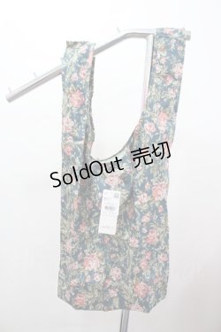 画像1: axes femme / 壁紙柄エコバッグ  グリーン I-26-02-28-162-AX-BG-SA-ZI