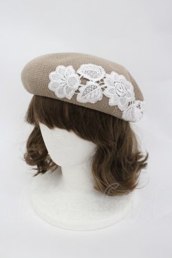 画像1: m petit by misako / TT*AMレースサーモベレー  ベージュ I-26-02-28-163-LO-AC-SA-ZI