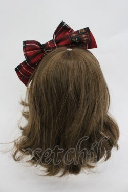 画像2: Angelic Pretty / British Bearカチューシャ  赤 I-26-02-28-171-AP-AC-SA-ZI