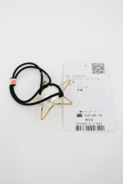 画像2: axes femme / パールＸフレームヘアゴム  ゴールドＸ赤 I-26-02-28-185-AX-AC-SA-ZI