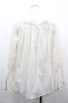画像2: axes femme / 刺繍使いボリューム袖ブラウス  アイボリーＸ白 I-26-02-28-018-AX-BL-SA-ZI (2)
