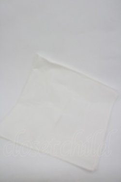 画像2: WONDERFUL WORLD / ポケット付き大判スカーフ  ホワイト I-26-02-28-198-LO-ZA-SA-ZI