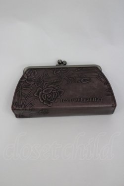画像1: Jean Paul GAULTIER / ニューローズガマ口ミニポーチ  パープル I-26-02-28-203-GO-ZA-SA-ZI