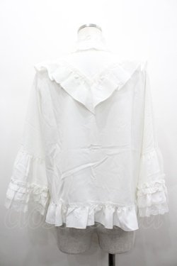 画像2: axes femme / 姫袖風フレア袖ブラウス F 白 I-26-02-28-019-AX-BL-SA-ZI