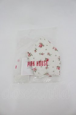 画像1: PINK HOUSE / マスク  白 I-26-02-28-207-LO-ZA-SA-ZI