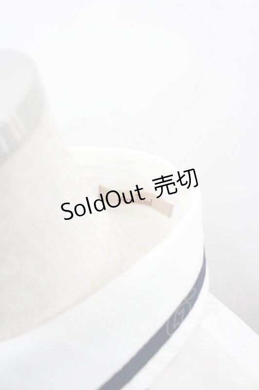 画像3: Amavel / Emblemクロスタイブラウス  白 I-26-02-28-002-CA-BL-SA-ZI (3)