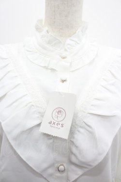 画像3: axes femme / 姫袖風フレア袖ブラウス F 白 I-26-02-28-019-AX-BL-SA-ZI