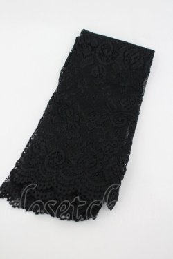 画像2: m petit by misako / AMレースロングアームカバー  黒 I-26-02-28-212-LO-ZA-SA-ZI