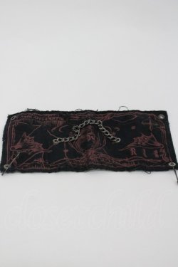 画像3: BPN / ドクロチェーンワッペン  黒Ｘ赤 I-26-02-28-219-GO-ZA-SA-ZI