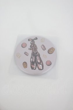 画像1: Q-pot. / ノベルティ缶ミラー トゥシューズ柄  ピンク I-26-02-28-226-QP-ZA-SA-ZI
