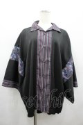 AXES-X / 和柄コラージュアロハシャツ M 黒 I-26-02-28-032-LO-BL-SA-ZI