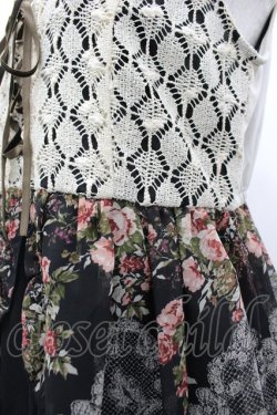 画像3: axes femme / レースX花柄スリットチュニ M 黒 I-26-03-02-037-AX-OP-TE-ZI