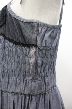 画像3: axes femme / レースフリルキャミワンピース  黒 I-26-03-02-039-AX-OP-SA-ZI