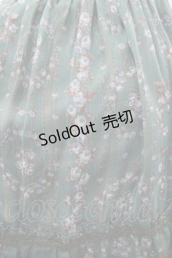 画像3: axes femme / ストライプ花柄チュニック M グリーン I-26-03-02-040-AX-OP-SA-ZI