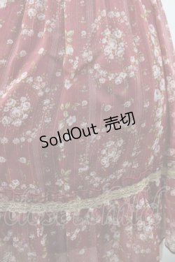 画像3: axes femme / ストライプ花柄チュニック  赤 I-26-03-02-042-AX-OP-SA-ZI