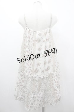 画像2: axes femme / 花Ｘレース柄キャミチュニック M キナリ I-26-03-02-044-AX-OP-SA-ZI