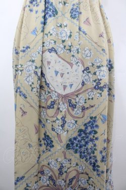 画像3: axes femme / オーシャン柄ロングOP M ベージュ I-26-03-02-045-AX-OP-SA-ZI