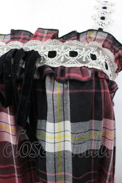 画像3: axes femme / チェックキャミワンピース M 赤Ｘ黒チェック I-26-03-02-046-AX-OP-SA-ZI