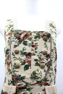 画像3: axes femme / 薔薇柄ジャンパースカート  ベージュ I-26-03-02-051-AX-OP-SA-ZI