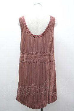 画像2: axes femme / ストライプジャンドレ M アワピンク I-26-03-02-052-AX-OP-SA-ZI