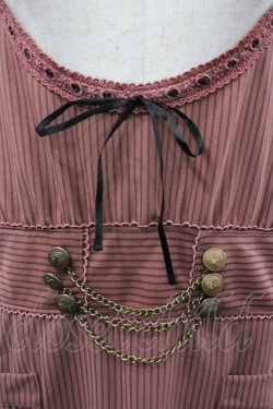 画像3: axes femme / ストライプジャンドレ M アワピンク I-26-03-02-052-AX-OP-SA-ZI