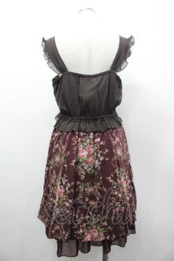 画像2: axes femme / キャミ重ねチュニック M ワイン I-26-03-02-055-AX-OP-SA-ZI