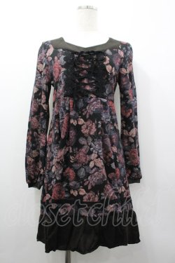 画像1: axes femme / ゴブランプリントチュニック M クロ I-26-03-02-058-AX-OP-SA-ZI