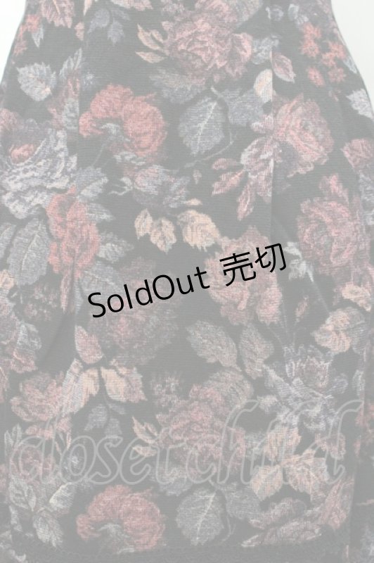 画像3: axes femme / ゴブランプリントチュニック M クロ I-26-03-02-058-AX-OP-SA-ZI (3)