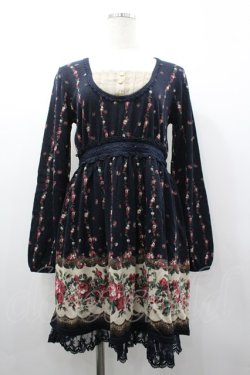 画像1: axes femme / ローズパネル柄カットチュニ M コン I-26-03-02-059-AX-OP-SA-ZI