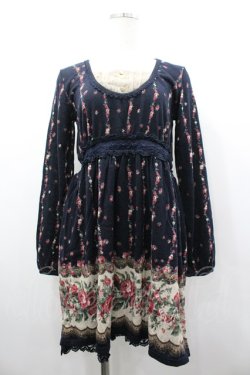 画像1: axes femme / ローズパネル柄カットチュニ M コン I-26-03-02-060-AX-OP-SA-ZI