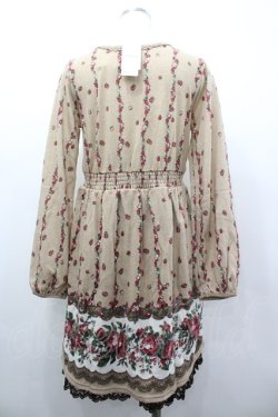 画像2: axes femme / ローズパネル柄カットチュニ M ベージュ I-26-03-02-061-AX-OP-SA-ZI