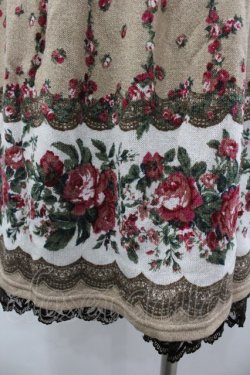 画像3: axes femme / ローズパネル柄カットチュニ M ベージュ I-26-03-02-061-AX-OP-SA-ZI