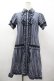 画像1: axes femme / ジャストライプワンピ M ブルー I-26-03-02-068-AX-BL-TE-ZI (1)