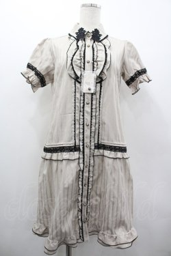 画像1: axes femme / ジャストライプワンピ M キナリ I-26-03-02-069-AX-BL-TE-ZI