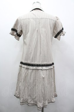 画像2: axes femme / ジャストライプワンピ M キナリ I-26-03-02-069-AX-BL-TE-ZI