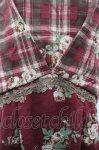 画像3: axes femme / チェック花柄タックチュニ M ワイン I-26-03-02-072-AX-TO-TE-ZI (3)