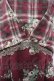 画像3: axes femme / チェック花柄タックチュニ M ワイン I-26-03-02-072-AX-TO-TE-ZI (3)