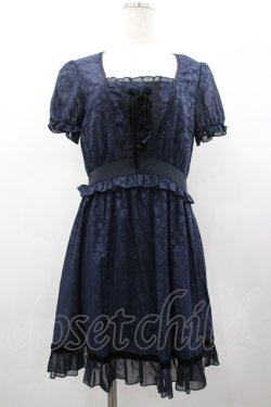 画像1: axes femme / ローズエンボス編み上げチュニック M コン I-26-03-02-076-AX-OP-SA-ZI