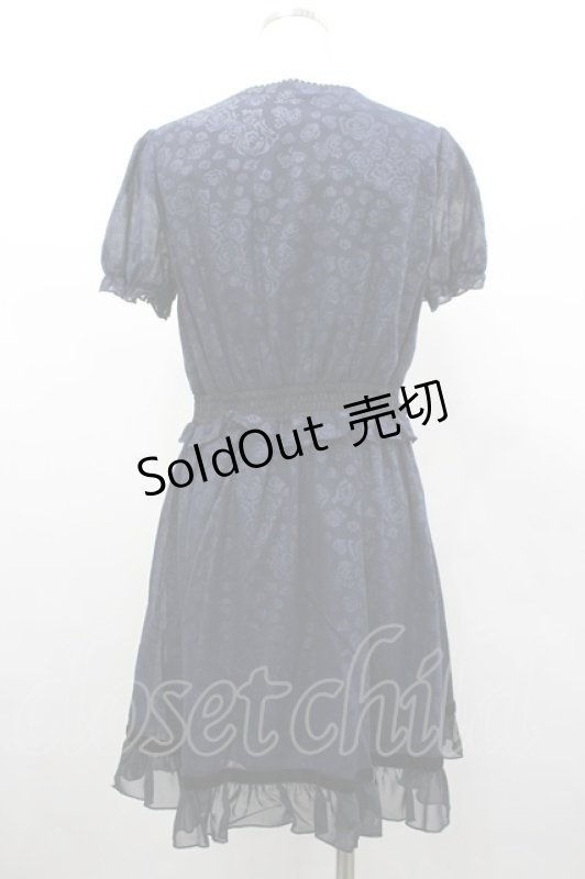 画像2: axes femme / ローズエンボス編み上げチュニック M コン I-26-03-02-076-AX-OP-SA-ZI (2)