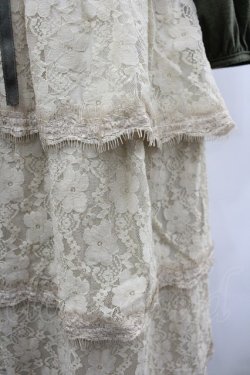 画像3: axes femme / レース段々カットワンピース  カーキＸ生成り I-26-03-02-079-AX-OP-SA-ZI