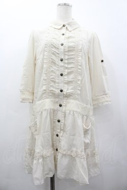 画像1: axes femme / ポケット付きシャツチュニック M キナリ I-26-03-02-080-AX-BL-SA-ZI