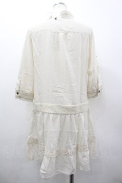 画像2: axes femme / ポケット付きシャツチュニック M キナリ I-26-03-02-080-AX-BL-SA-ZI