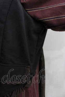 画像4: axes femme / ベストドッキングストライプワンピース M ワイン I-26-03-02-081-AX-OP-TE-ZI