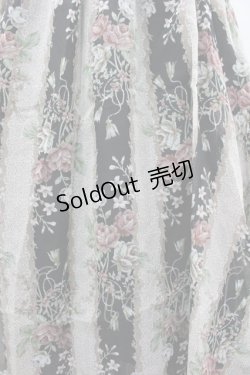 画像3: axes femme / タッセルローズストライプワンピース M 黒 I-26-03-02-083-AX-OP-TE-ZI