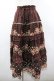 画像1: axes femme / ドット×薔薇スカート M ブラウン I-26-03-02-084-AX-SK-TE-ZI (1)