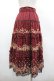 画像2: axes femme / ドット×薔薇スカート M ワイン I-26-03-02-085-AX-SK-TE-ZI (2)