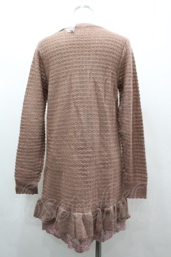 画像2: axes femme / ラメ系ロングカーデ M ピンク I-26-03-02-009-AX-TO-TE-ZI