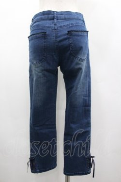 画像2: axes femme / ちょうちょ刺繍デニムパギンス L ウォッシュ I-26-03-02-091-AX-PA-SA-ZI